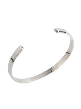 Minimalist Titanium Cuff Bracelet Adjustable 6mm Thin Unisex Waterproof Jewelry